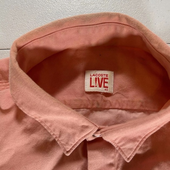 Lacoste Live Mens Oxford Shirt Size 40 - Picture 2 of 11